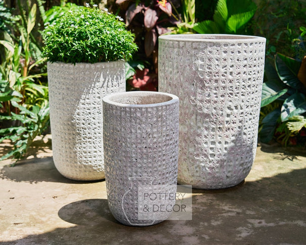 Goldentree Round Planter Atlantic White