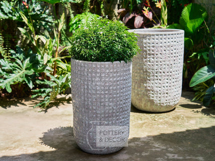 Goldentree Round Planter Atlantic White