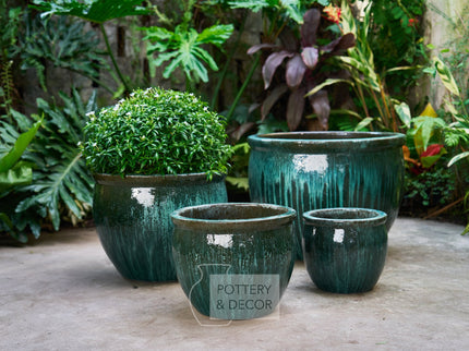 Mairwood Round Planter Moss Green