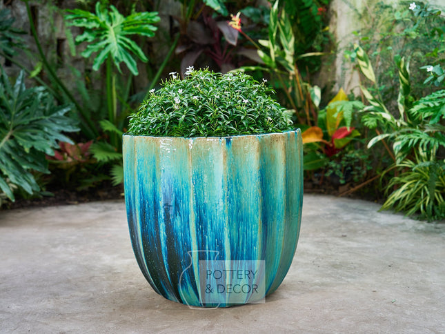 Bugatti Round Planter Bali Blue