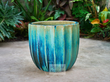 Bugatti Round Planter Bali Blue