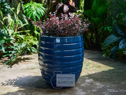 Loire Round Planter Blue