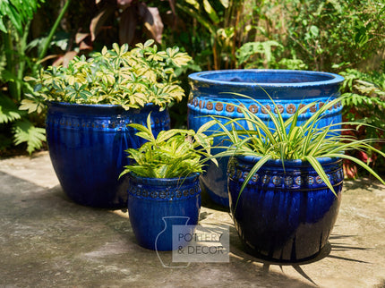 Rodolfo Round Planter Blue