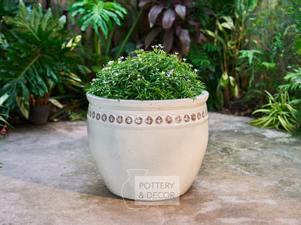 Rodolfo Round Planter Artic White