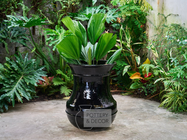 Shellback Round Jar Shiny Black