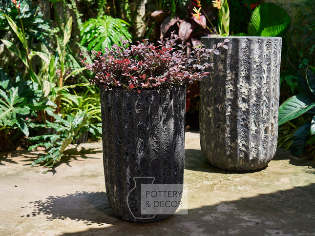 Janis Round Planter Atlantic Black