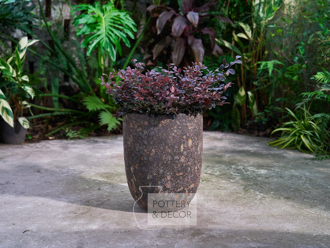 Hollowcreek Round Planter Atlantic Rust