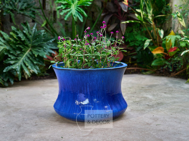 Ethos Round Planter Blue