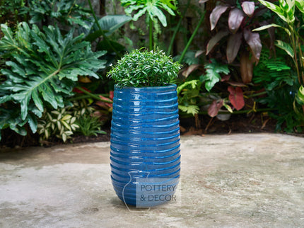 Samaria Round Planter Blue