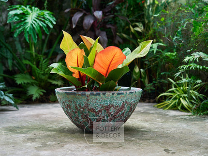 Holleran Low Bowl Atlantic Green Rust