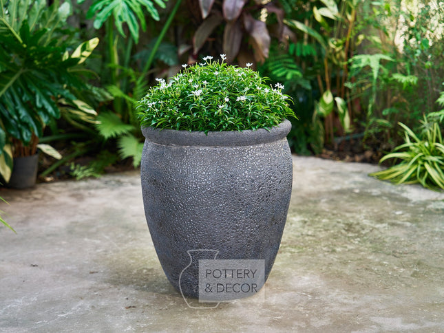 Trenary Round Planter Atlantic Black