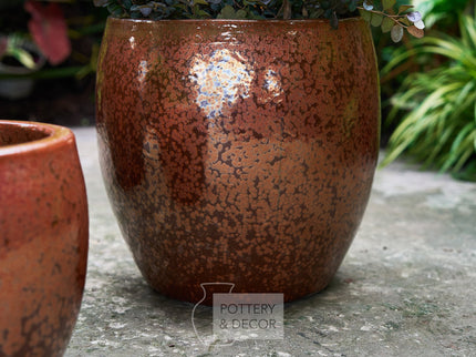 Mina Round Planter Copper