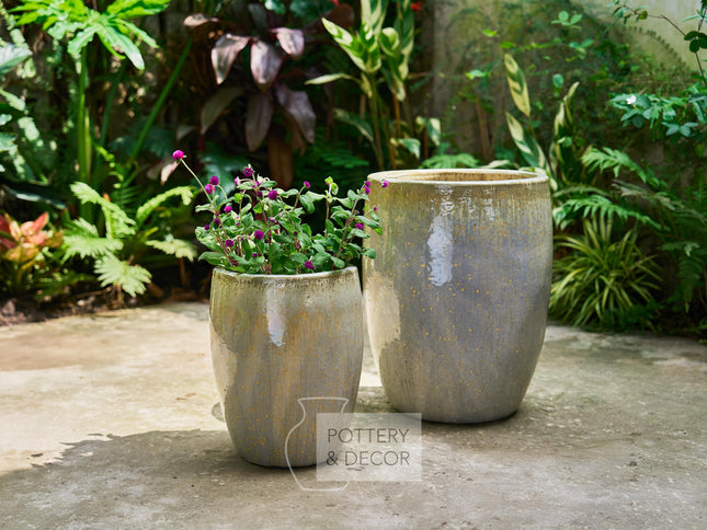 Cliffwood Round Planter Cream