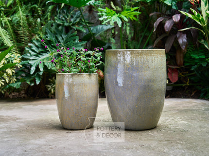 Cliffwood Round Planter Cream