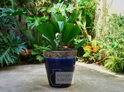 Teale Round Planter Atlantic/Blue
