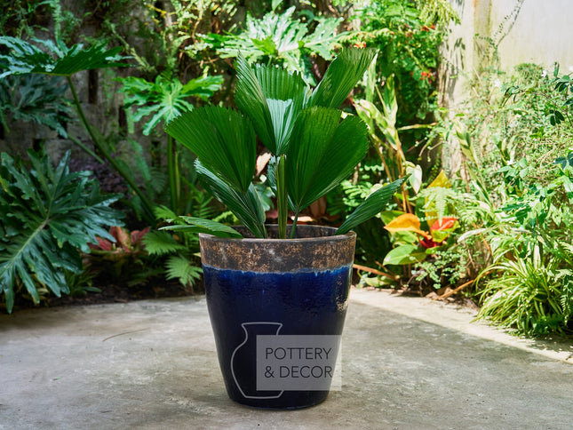Teale Round Planter Atlantic/Blue