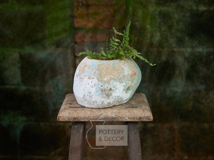 Serene Round Planter Baja Blue