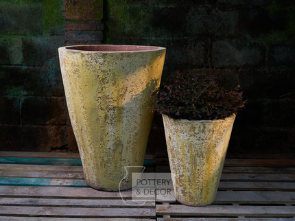 Tagart Round Planter Baja Yellow