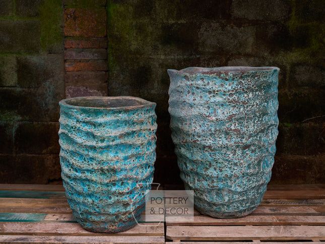 Chertsey Round Planter Aqua