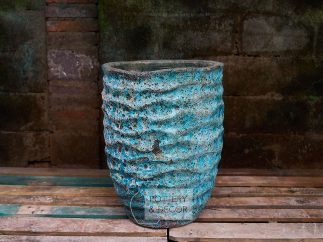 Chertsey Round Planter Aqua