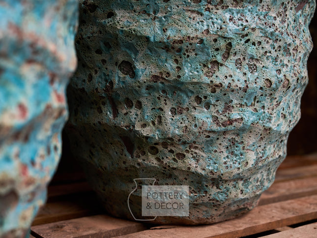 Chertsey Round Planter Aqua