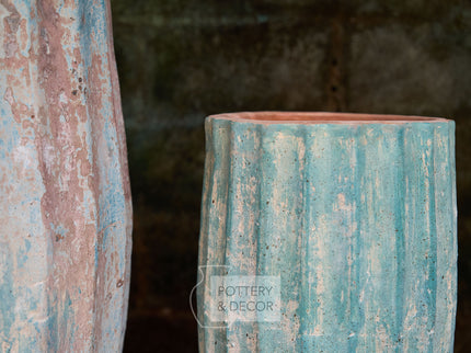 Quebec Round Planter Baja Aqua