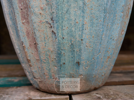 Quebec Round Planter Baja Aqua