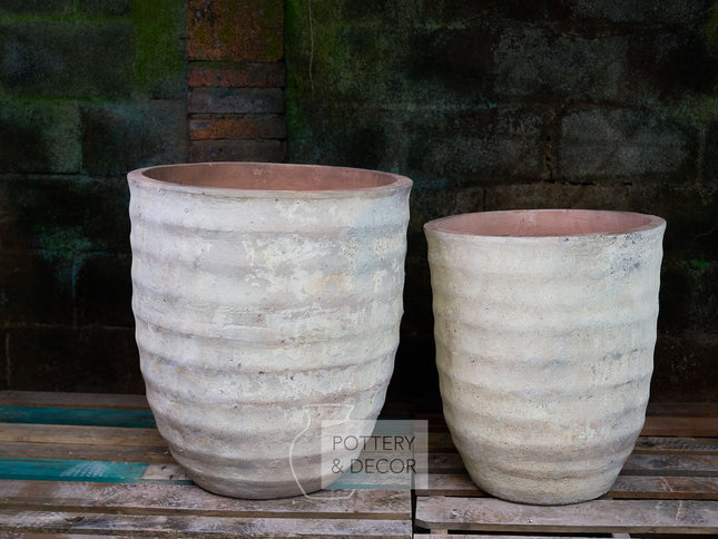 Herma Round Planter Baja White