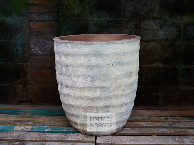Herma Round Planter Baja White
