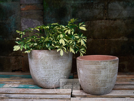 Lane Round Planter Baja Bronze