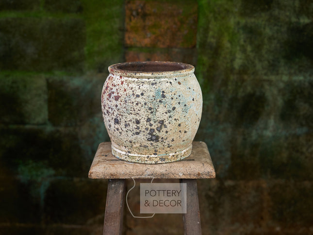 Atlas Round Planter Baja Aqua