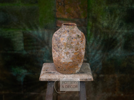 Cardington Round Jar Baja Antique
