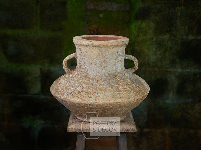 High Sochos Round Jar Baja Antique