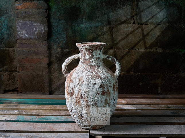 Skala Round Jar Earth White