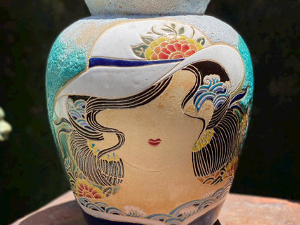 Crane Blossom Vase