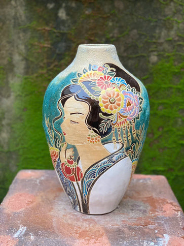Lady & Flower Vase