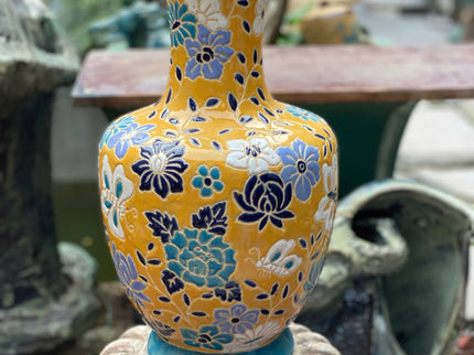 Yellow Floral Vase